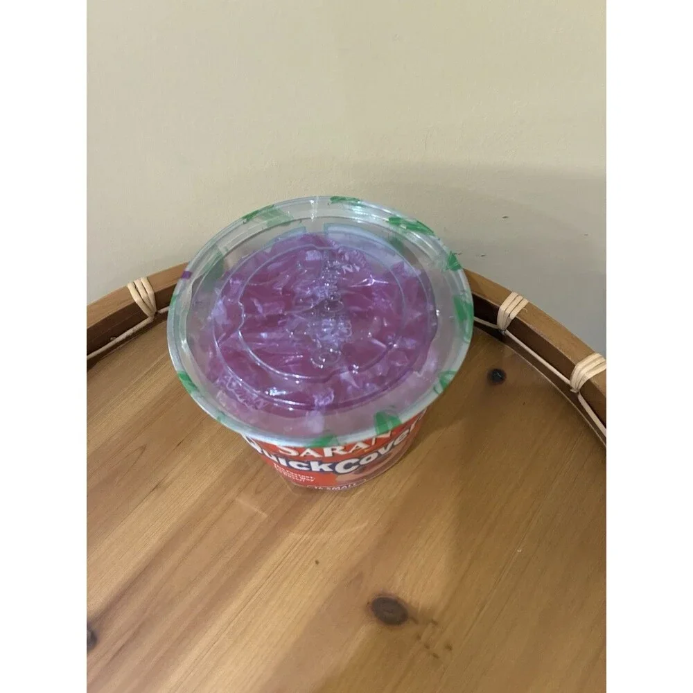 Saran Quick Covers 16 SMALL Clear Plastic Microwaveable Food Storage Lids